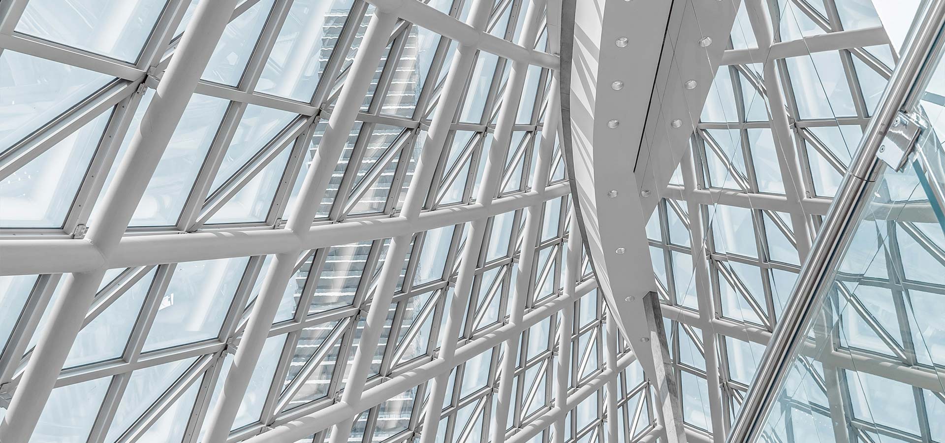 Glass Wall with Patterns