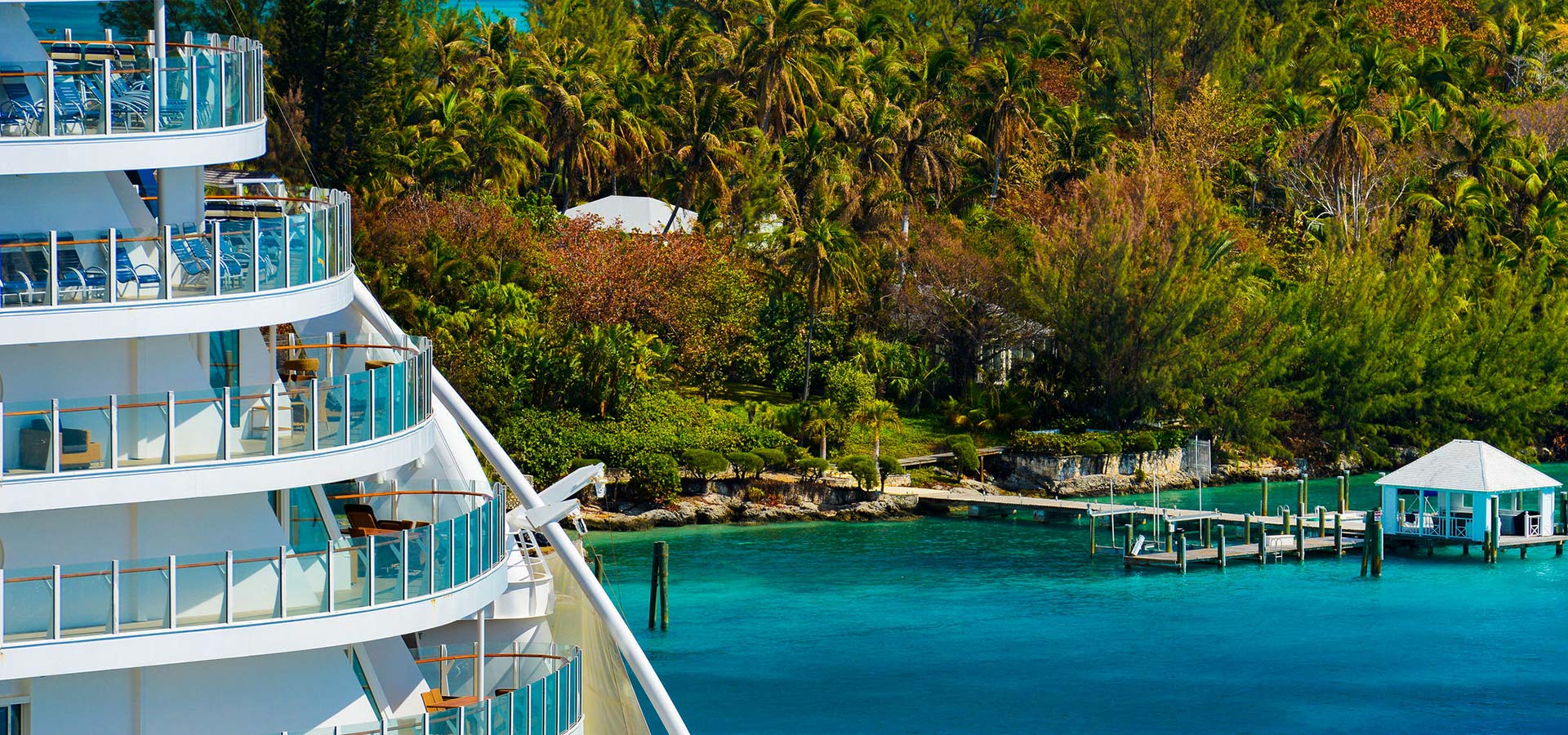 Luxury Cruise Ship Glass Railings