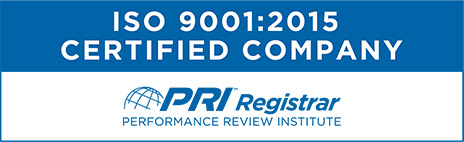 ISO 9001:2015 CERTIFIED COMPANY - PRI Registrar