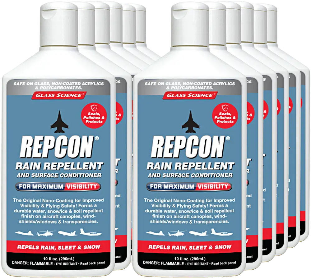 Repcon Rain Repellent and Surface Conditioner Bottles
