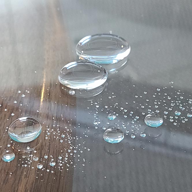 Repel Example Glass Table